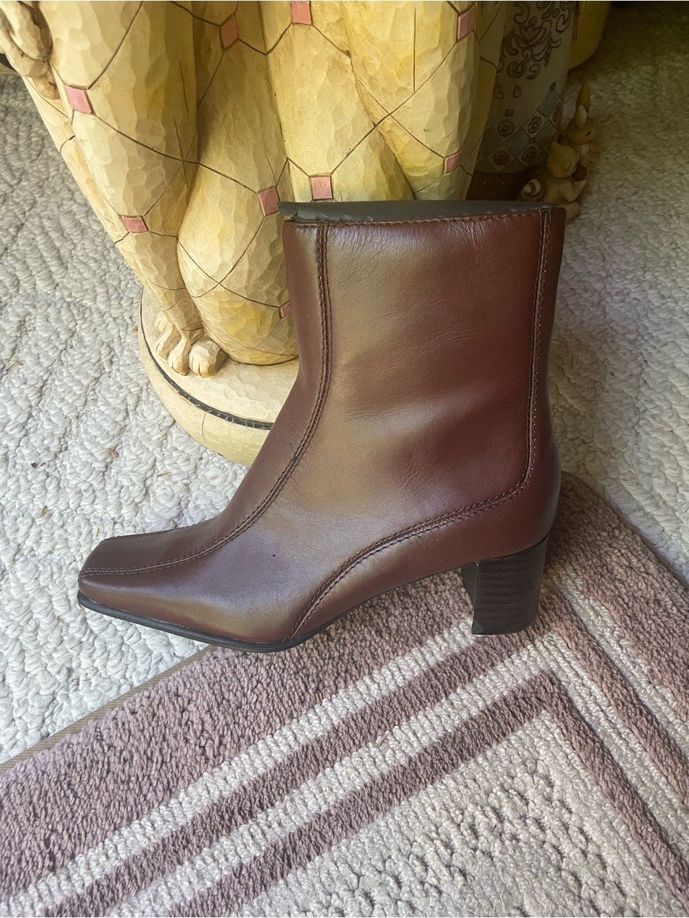 Women’s Brown Leather Ankle Boots